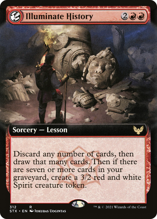 Illuminate History (STX-312) - Strixhaven: School of Mages: (Extended Art, lesson) - Premium MTG Single from Wizards of the Coast - Just $0.08! Shop now at Game Crave Tournament Store
