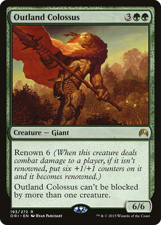 Outland Colossus (ORI-193) - Magic Origins - Premium MTG Single from Wizards of the Coast - Just $0.25! Shop now at Game Crave Tournament Store