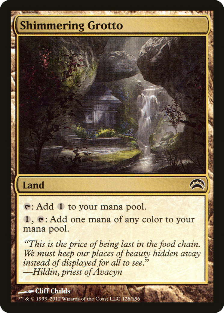 Shimmering Grotto (PC2-126) - Planechase 2012 - Premium MTG Single from Wizards of the Coast - Just $0.25! Shop now at Game Crave Tournament Store