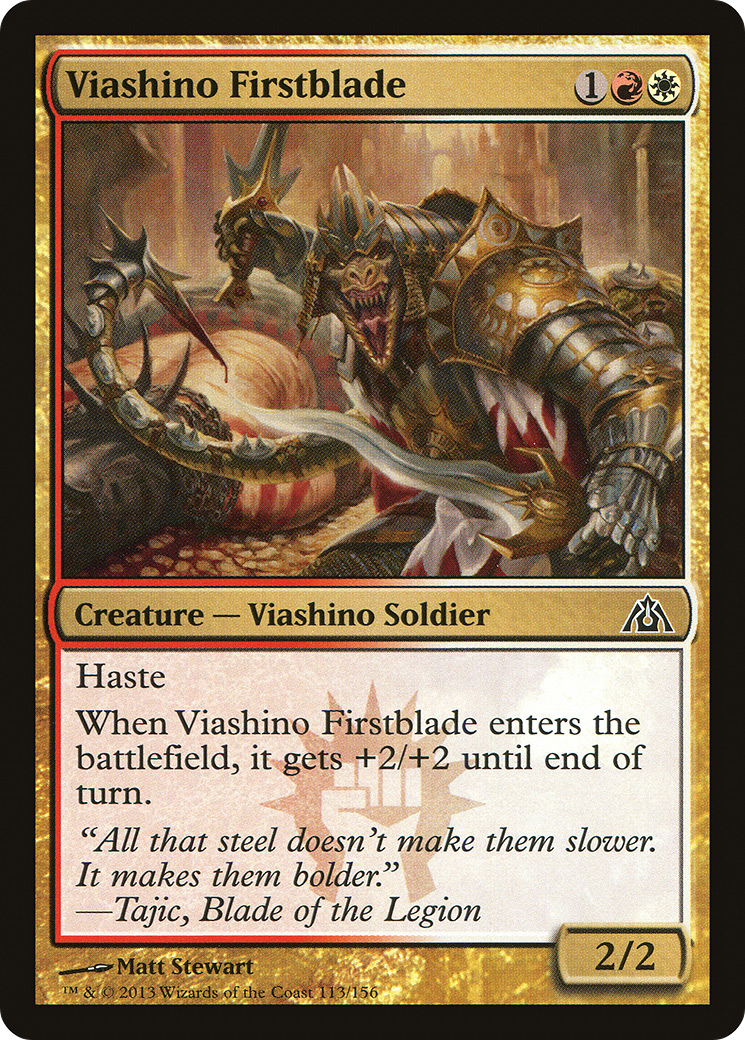 Viashino Firstblade (DGM-113) - Dragon's Maze - Premium MTG Single from Wizards of the Coast - Just $0.25! Shop now at Game Crave Tournament Store