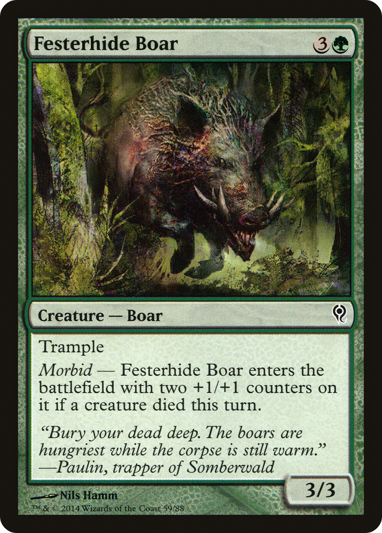 Festerhide Boar (DDM-059) - Duel Decks: Jace vs. Vraska - Premium MTG Single from Wizards of the Coast - Just $0.25! Shop now at Game Crave Tournament Store