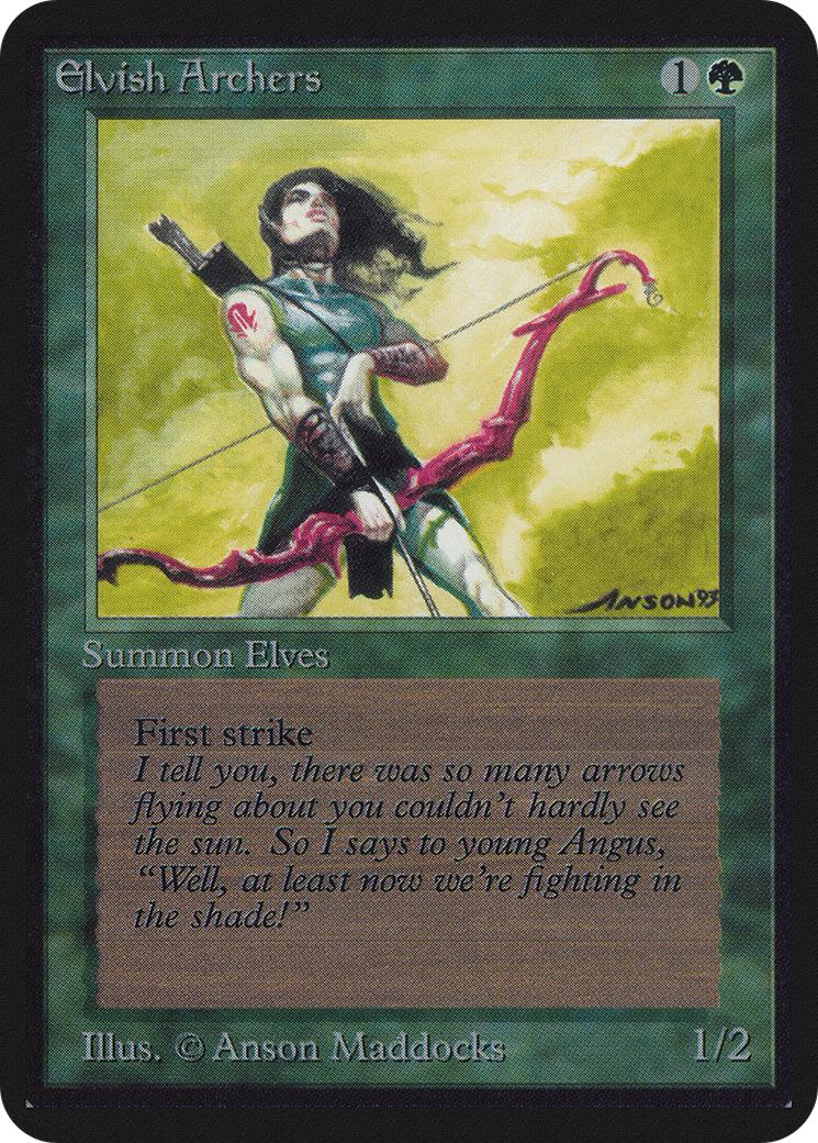 Elvish Archers (LEA-191) - Limited Edition Alpha - Premium MTG Single from Wizards of the Coast - Just $0! Shop now at Game Crave Tournament Store