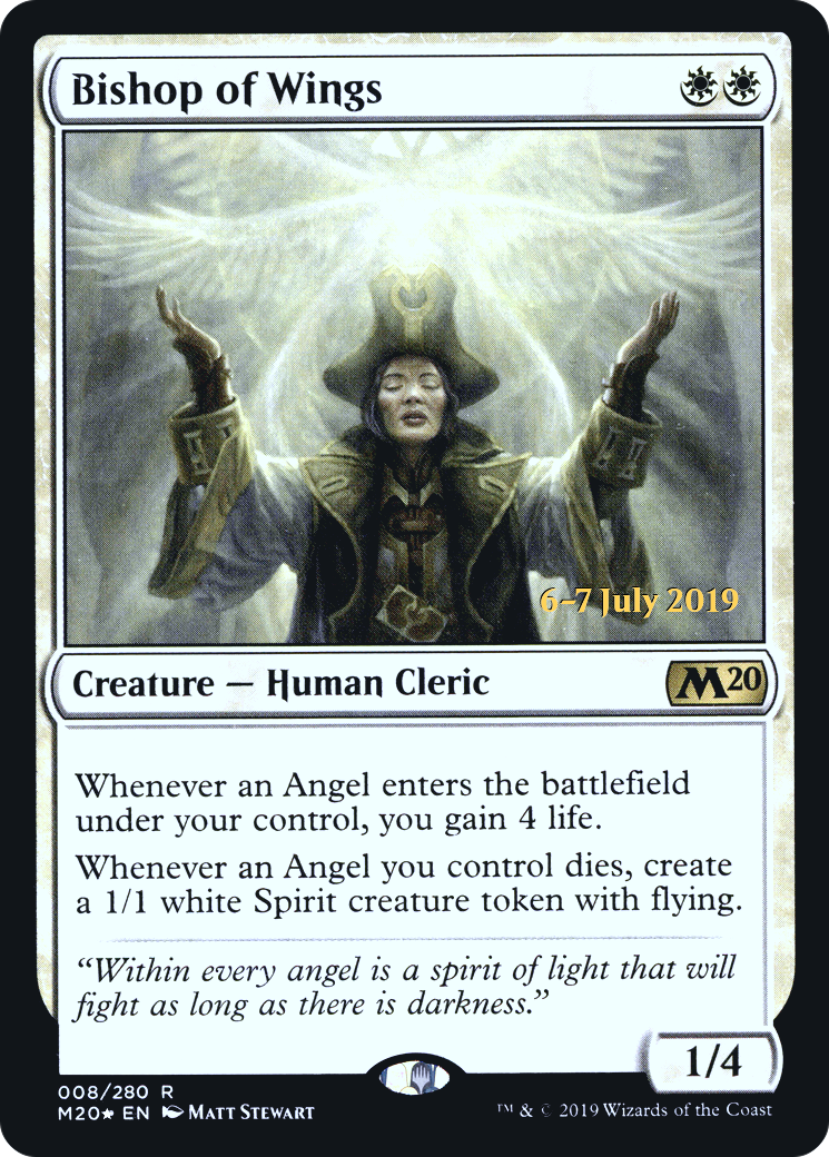 Bishop of Wings (PM20-08S) - Core Set 2020 Promos Foil - Premium MTG Single from Wizards of the Coast - Just $5.90! Shop now at Game Crave Tournament Store