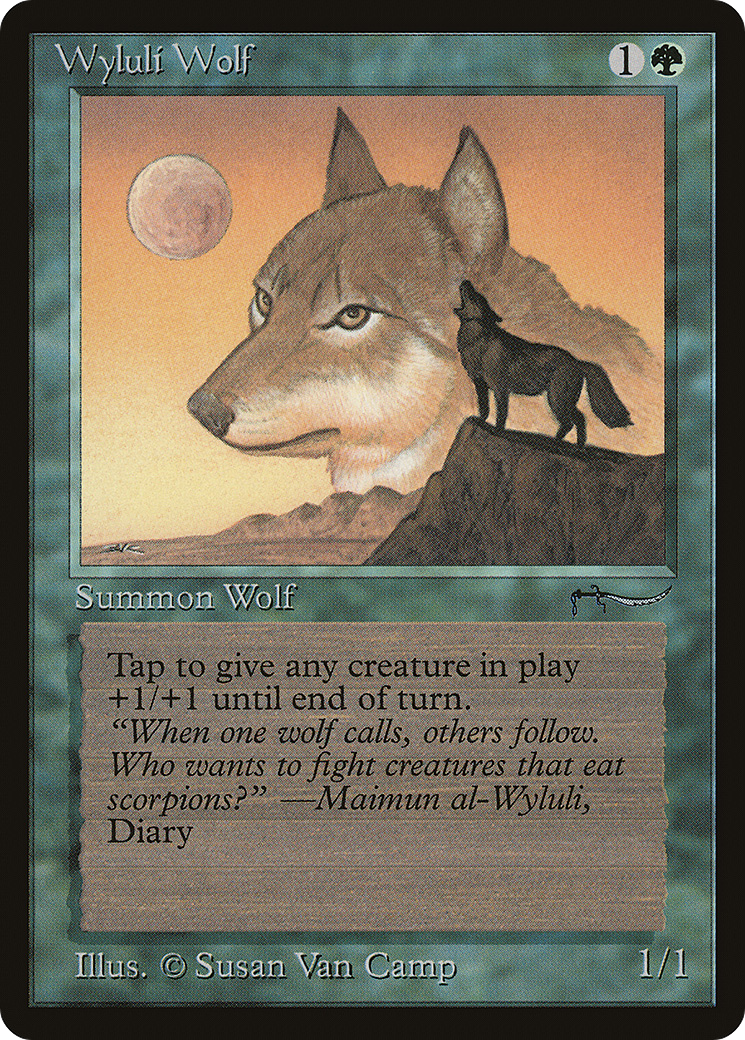 Wyluli Wolf (ARN-55†) - Arabian Nights - Premium MTG Single from Wizards of the Coast - Just $27.02! Shop now at Game Crave Tournament Store