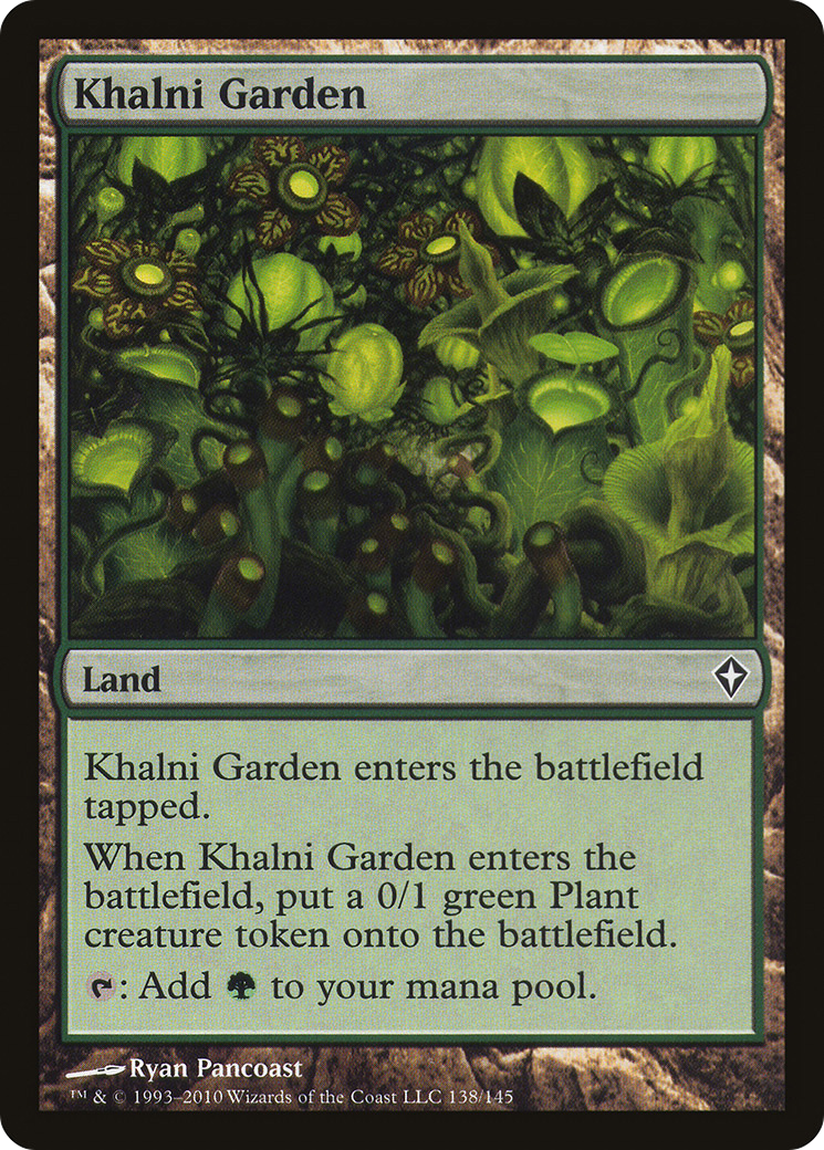 Khalni Garden (WWK-138) - Worldwake Foil - Premium MTG Single from Wizards of the Coast - Just $6.71! Shop now at Game Crave Tournament Store