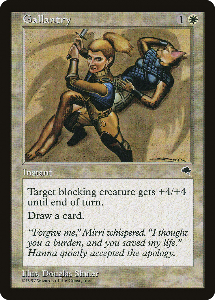 Gallantry (TMP-020) - Tempest - Premium MTG Single from Wizards of the Coast - Just $0.25! Shop now at Game Crave Tournament Store