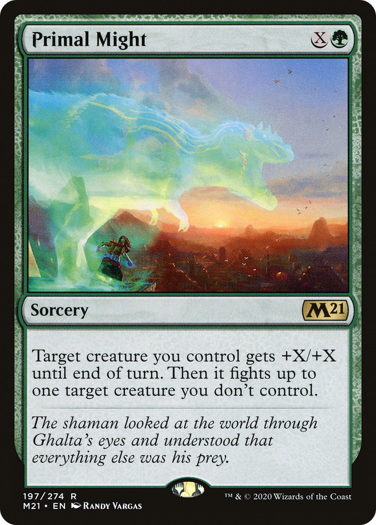Primal Might (M21-197) - Core Set 2021 - Premium MTG Single from Wizards of the Coast - Just $0.08! Shop now at Game Crave Tournament Store