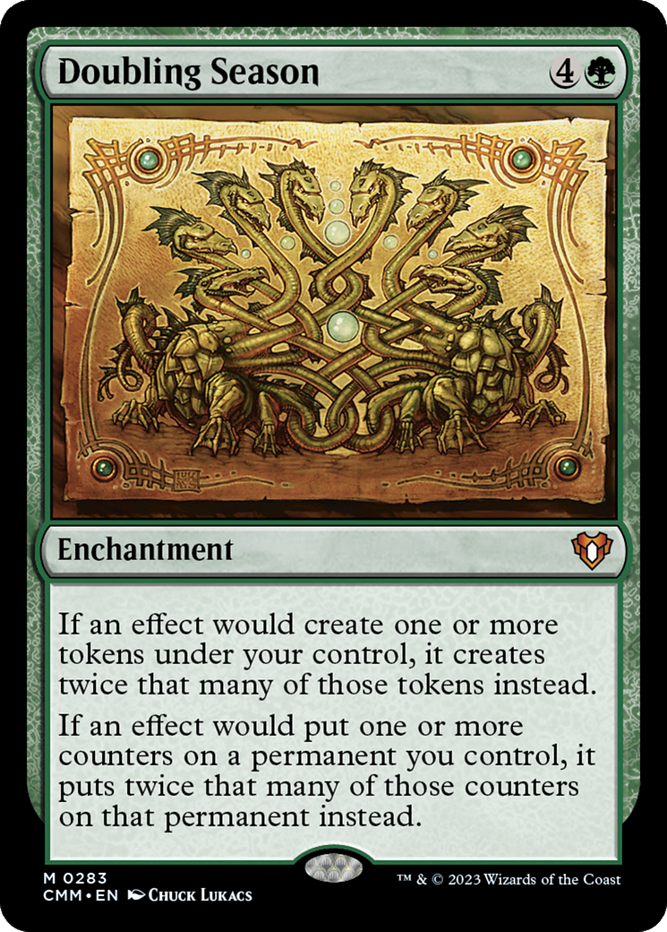 Doubling Season (CMM-283) - Commander Masters Foil - Premium MTG Single from Wizards of the Coast - Just $7.85! Shop now at Game Crave Tournament Store