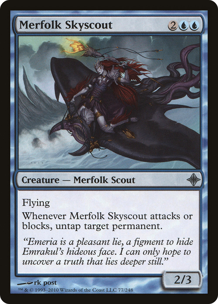 Merfolk Skyscout (ROE-077) - Rise of the Eldrazi Foil - Premium MTG Single from Wizards of the Coast - Just $0.14! Shop now at Game Crave Tournament Store