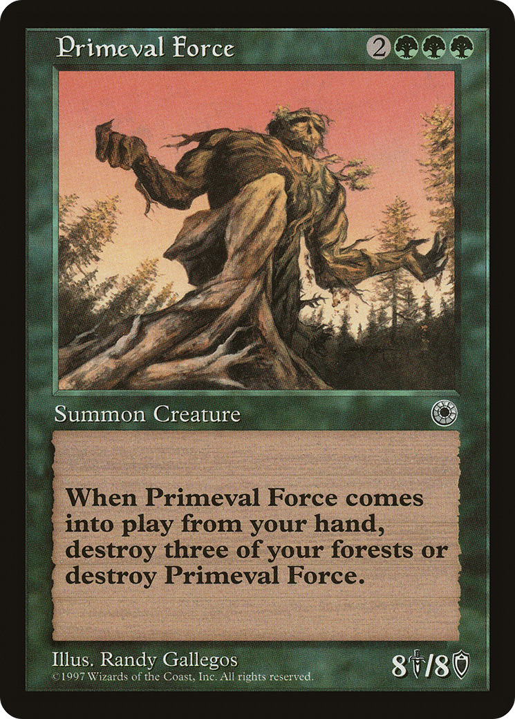 Primeval Force (POR-182) - Portal - Premium MTG Single from Wizards of the Coast - Just $0.48! Shop now at Game Crave Tournament Store