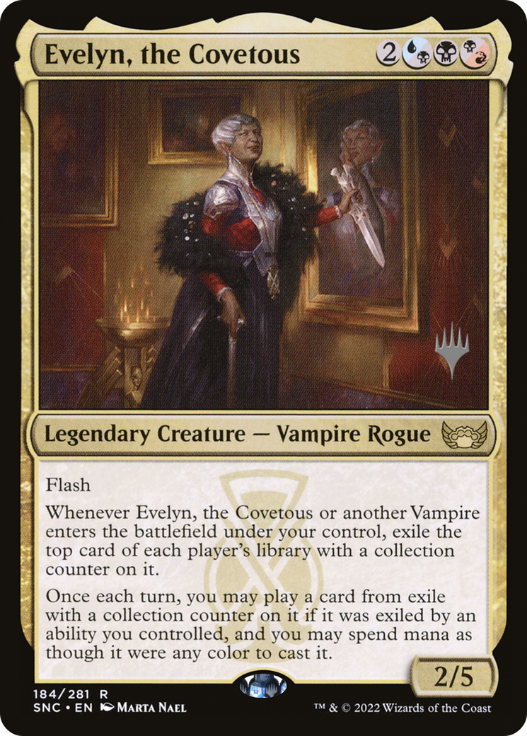 Evelyn, the Covetous (PSNC-184P) - Streets of New Capenna Promos Foil - Premium MTG Single from Wizards of the Coast - Just $0.08! Shop now at Game Crave Tournament Store