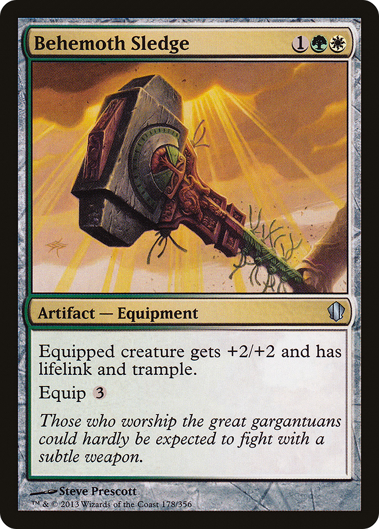 Behemoth Sledge (C13-178) - Commander 2013 - Premium MTG Single from Wizards of the Coast - Just $0.08! Shop now at Game Crave Tournament Store