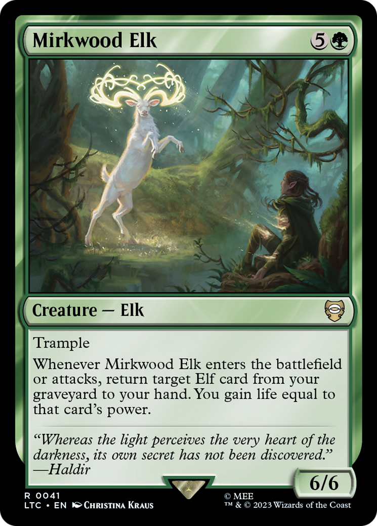 Mirkwood Elk (LTC-041) - Tales of Middle-earth Commander - Premium MTG Single from Wizards of the Coast - Just $0.08! Shop now at Game Crave Tournament Store