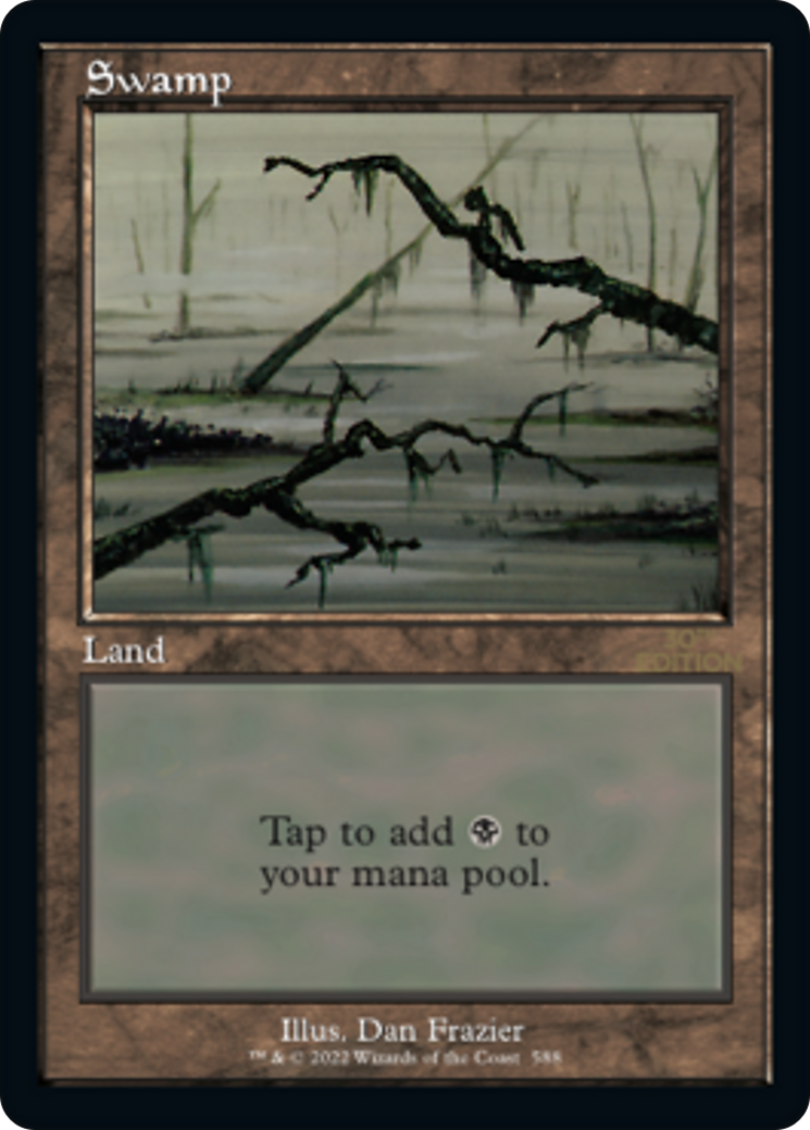 Swamp (30A-588) - 30th Anniversary Edition - Premium MTG Single from Wizards of the Coast - Just $1.03! Shop now at Game Crave Tournament Store