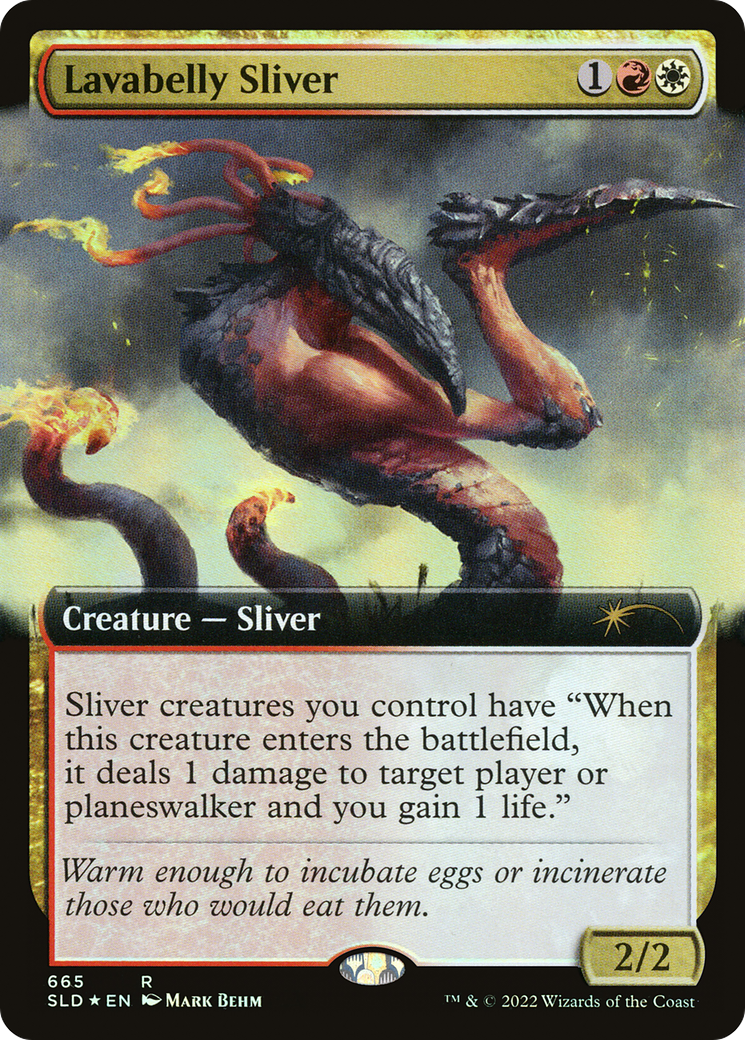 Lavabelly Sliver (SLD-665) - Secret Lair Drop: (Extended Art) Foil - Premium MTG Single from Wizards of the Coast - Just $3.18! Shop now at Game Crave Tournament Store