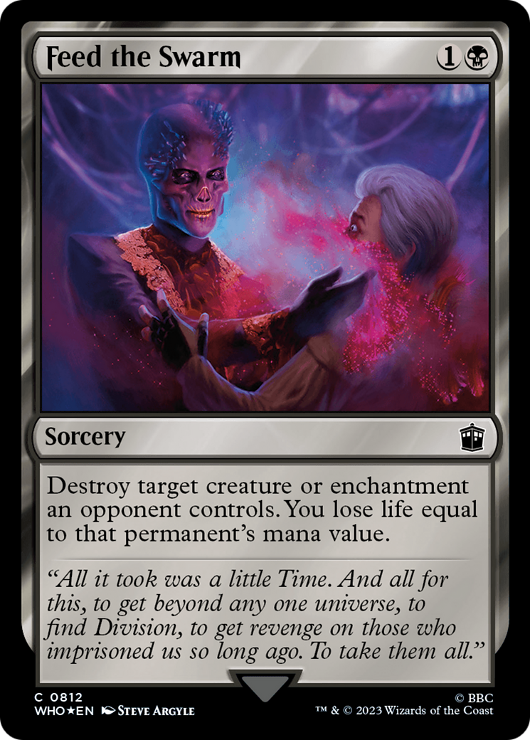 Feed the Swarm (WHO-812) - Doctor Who Foil - Premium MTG Single from Wizards of the Coast - Just $4.15! Shop now at Game Crave Tournament Store