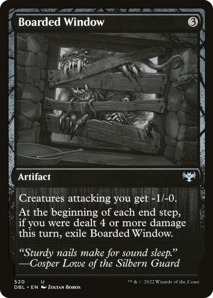Boarded Window (DBL-520) - Innistrad: Double Feature - Premium MTG Single from Wizards of the Coast - Just $0.08! Shop now at Game Crave Tournament Store