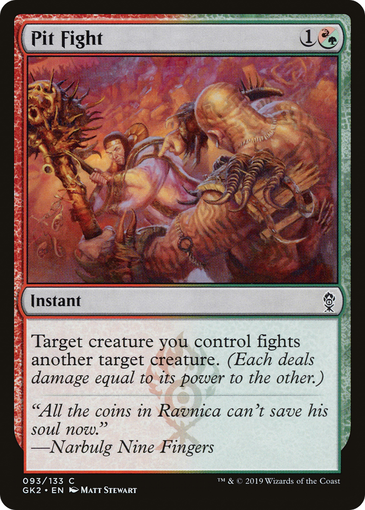Pit Fight (GK2-093) - RNA Guild Kit - Premium MTG Single from Wizards of the Coast - Just $0.25! Shop now at Game Crave Tournament Store