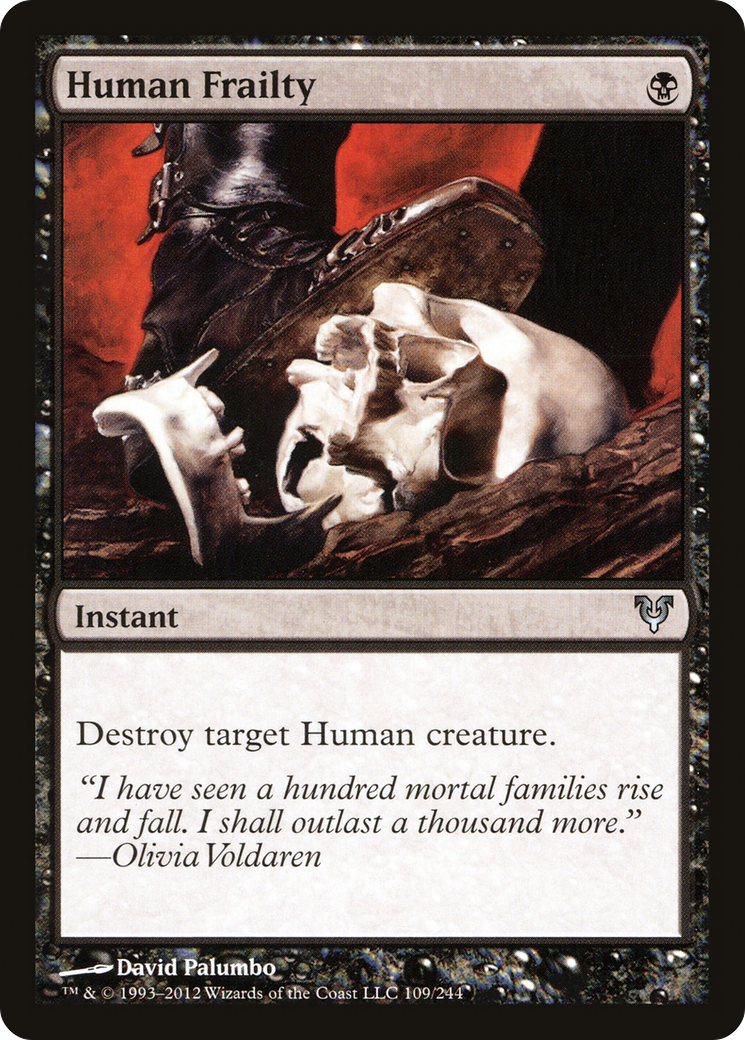 Human Frailty (AVR-109) - Avacyn Restored - Premium MTG Single from Wizards of the Coast - Just $0.08! Shop now at Game Crave Tournament Store