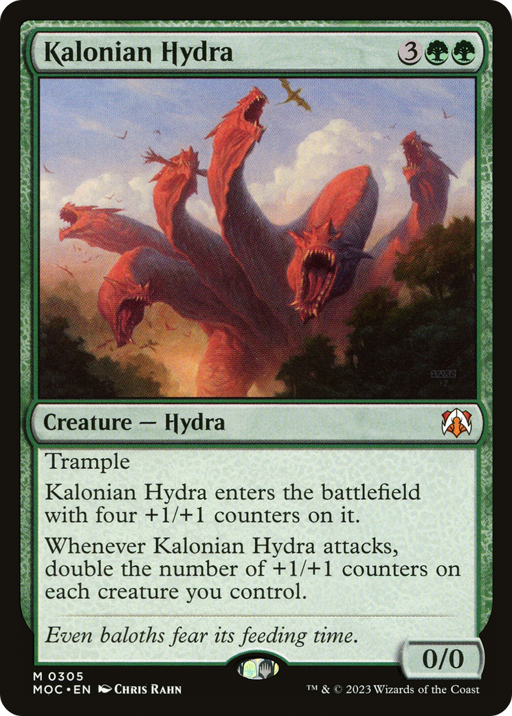 Kalonian Hydra (MOC-305) - March of the Machine Commander - Premium MTG Single from Wizards of the Coast - Just $0.90! Shop now at Game Crave Tournament Store