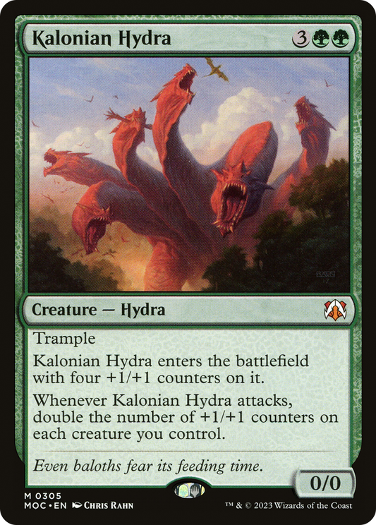 Kalonian Hydra (MOC-305) - March of the Machine Commander - Premium MTG Single from Wizards of the Coast - Just $0.90! Shop now at Game Crave Tournament Store