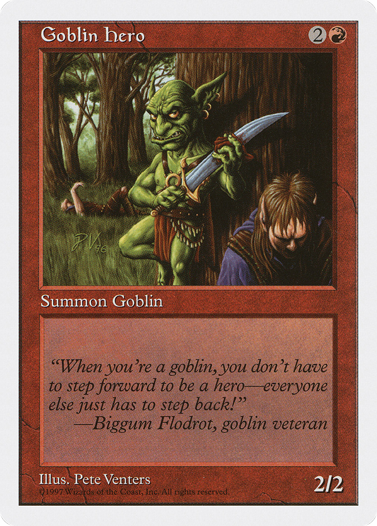 Goblin Hero (5ED-235) - Fifth Edition - Premium MTG Single from Wizards of the Coast - Just $0.25! Shop now at Game Crave Tournament Store