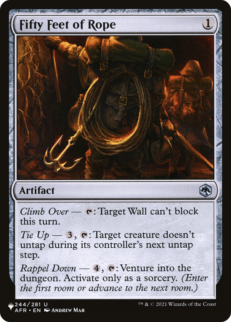 Fifty Feet of Rope (PLIST-804) - The List - Premium MTG Single from Wizards of the Coast - Just $0.08! Shop now at Game Crave Tournament Store