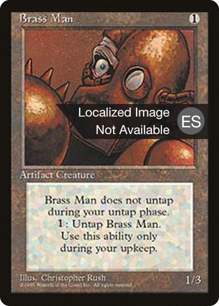 Brass Man (4BB-302) - Fourth Edition Foreign Black Border - Premium MTG Single from Wizards of the Coast - Just $1.50! Shop now at Game Crave Tournament Store