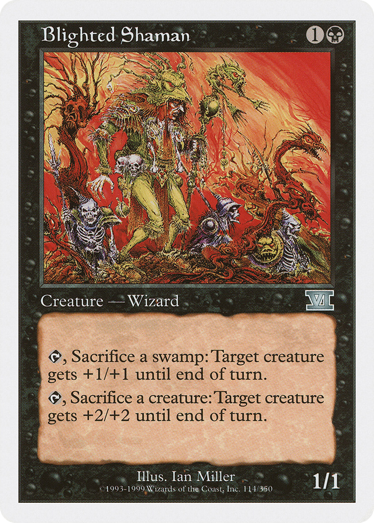 Blighted Shaman (6ED-114) - Classic Sixth Edition - Premium MTG Single from Wizards of the Coast - Just $0.08! Shop now at Game Crave Tournament Store