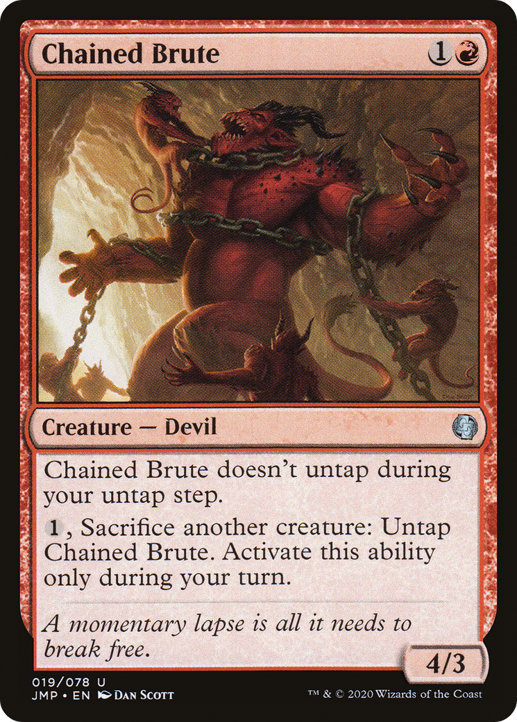 Chained Brute (JMP-019) - Jumpstart - Premium MTG Single from Wizards of the Coast - Just $0.08! Shop now at Game Crave Tournament Store