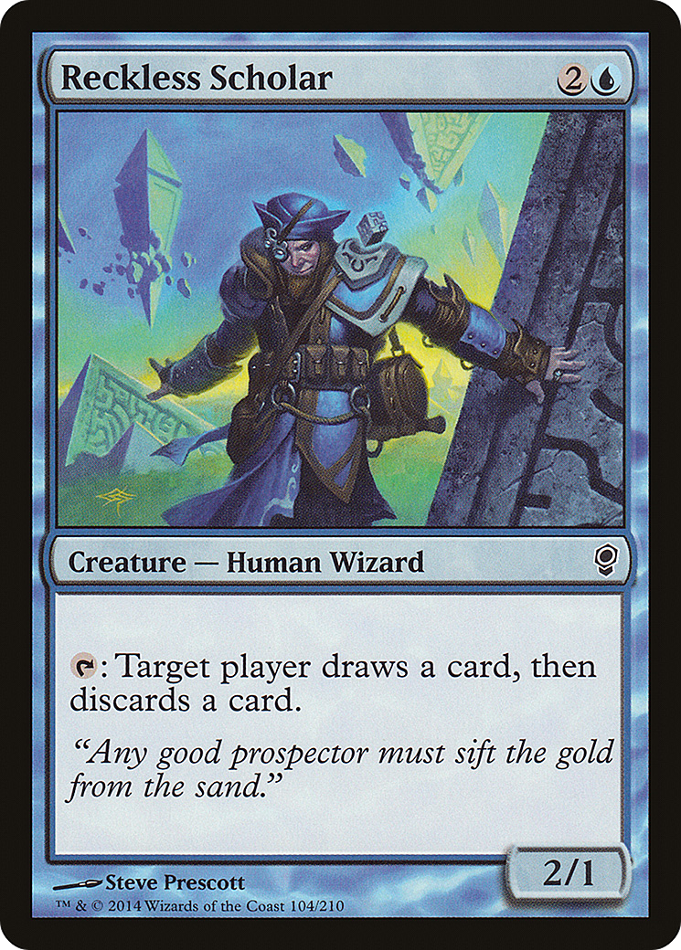 Reckless Scholar (CNS-104) - Conspiracy - Premium MTG Single from Wizards of the Coast - Just $0.08! Shop now at Game Crave Tournament Store