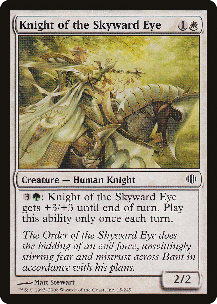 Knight of the Skyward Eye (ALA-015) - Shards of Alara Foil - Premium MTG Single from Wizards of the Coast - Just $0.08! Shop now at Game Crave Tournament Store