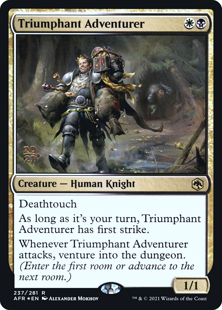 Triumphant Adventurer (PAFR-237S) - Adventures in the Forgotten Realms Promos Foil - Premium MTG Single from Wizards of the Coast - Just $0.17! Shop now at Game Crave Tournament Store