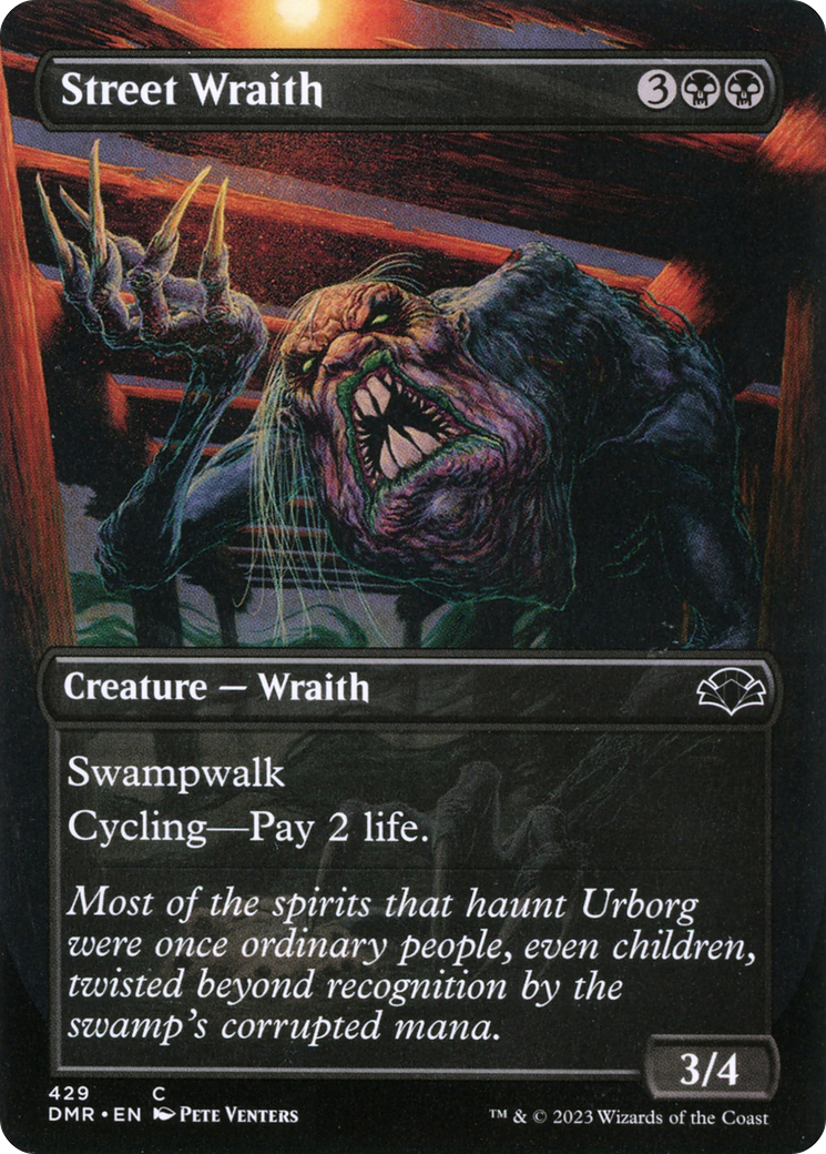 Street Wraith (DMR-429) - Dominaria Remastered (Borderless) Foil - Premium MTG Single from Wizards of the Coast - Just $0.26! Shop now at Game Crave Tournament Store