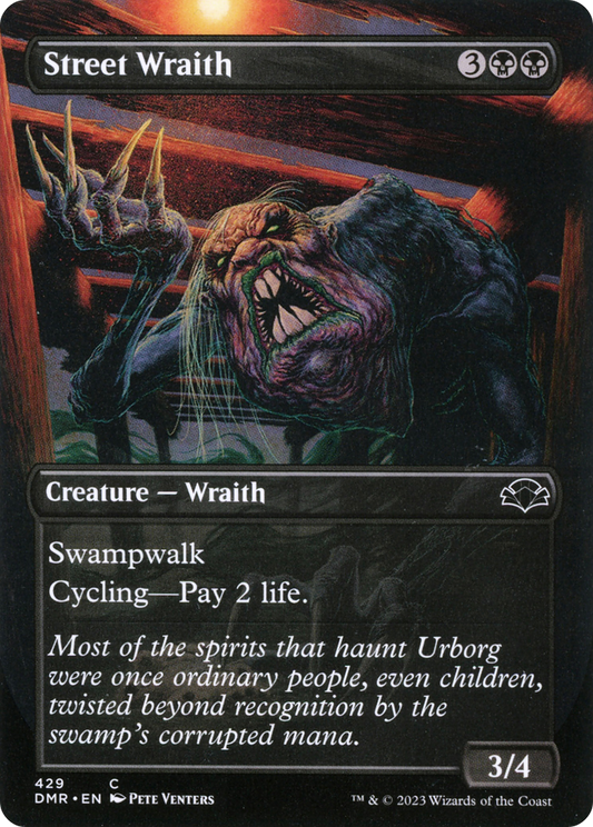 Street Wraith (DMR-429) - Dominaria Remastered (Borderless) Foil - Premium MTG Single from Wizards of the Coast - Just $0.26! Shop now at Game Crave Tournament Store