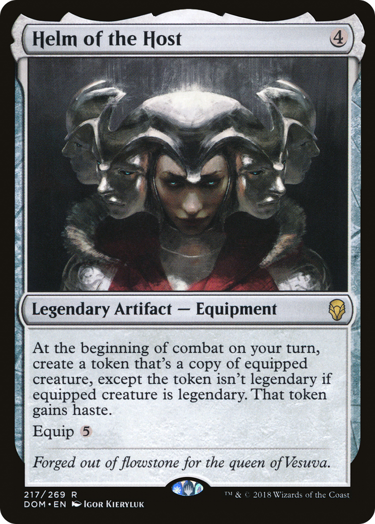 Helm of the Host (DOM-217) - Dominaria Foil - Premium MTG Single from Wizards of the Coast - Just $13.54! Shop now at Game Crave Tournament Store