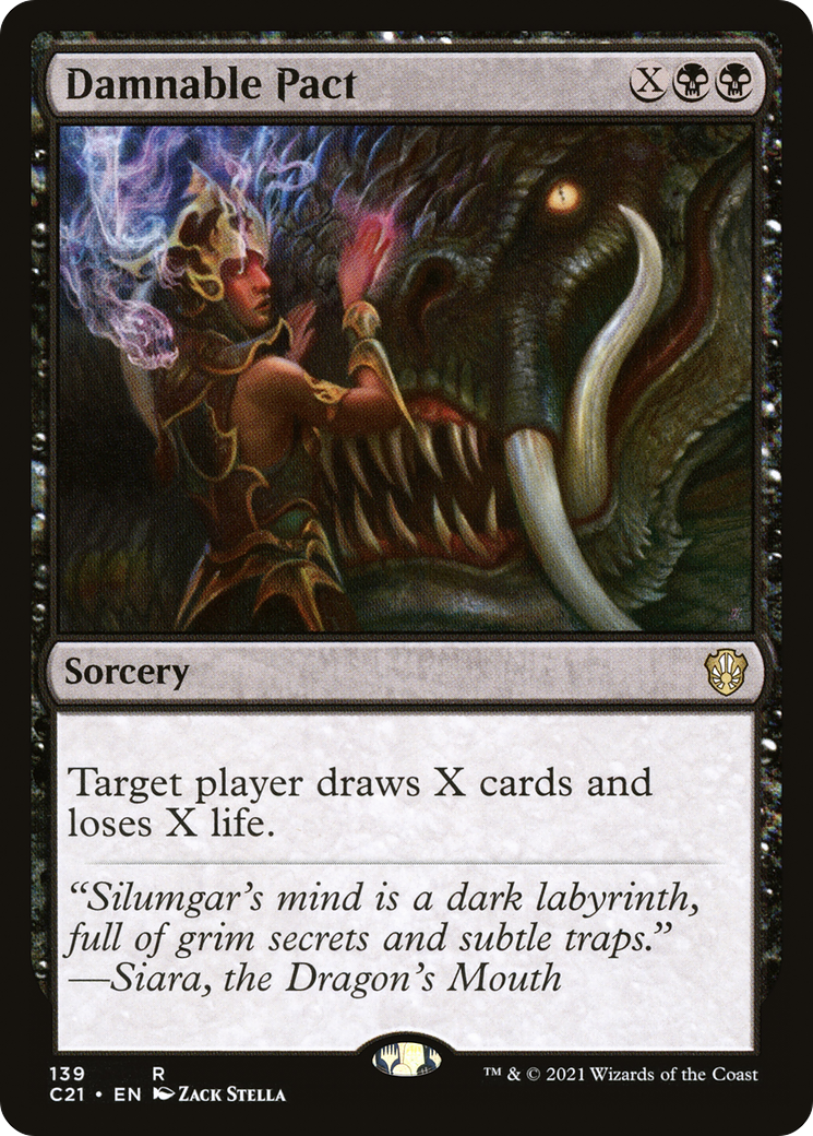 Damnable Pact (C21-139) - Commander 2021 - Premium MTG Single from Wizards of the Coast - Just $0.08! Shop now at Game Crave Tournament Store