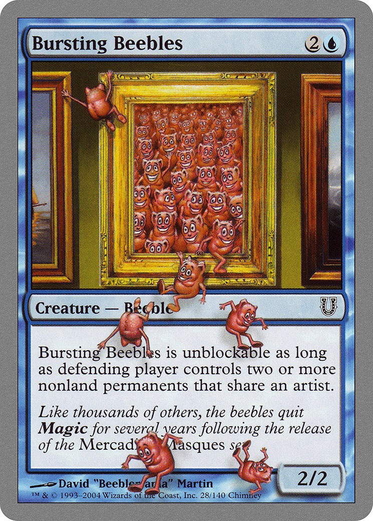 Bursting Beebles (UNH-028) - Unhinged Foil - Premium MTG Single from Wizards of the Coast - Just $1.58! Shop now at Game Crave Tournament Store