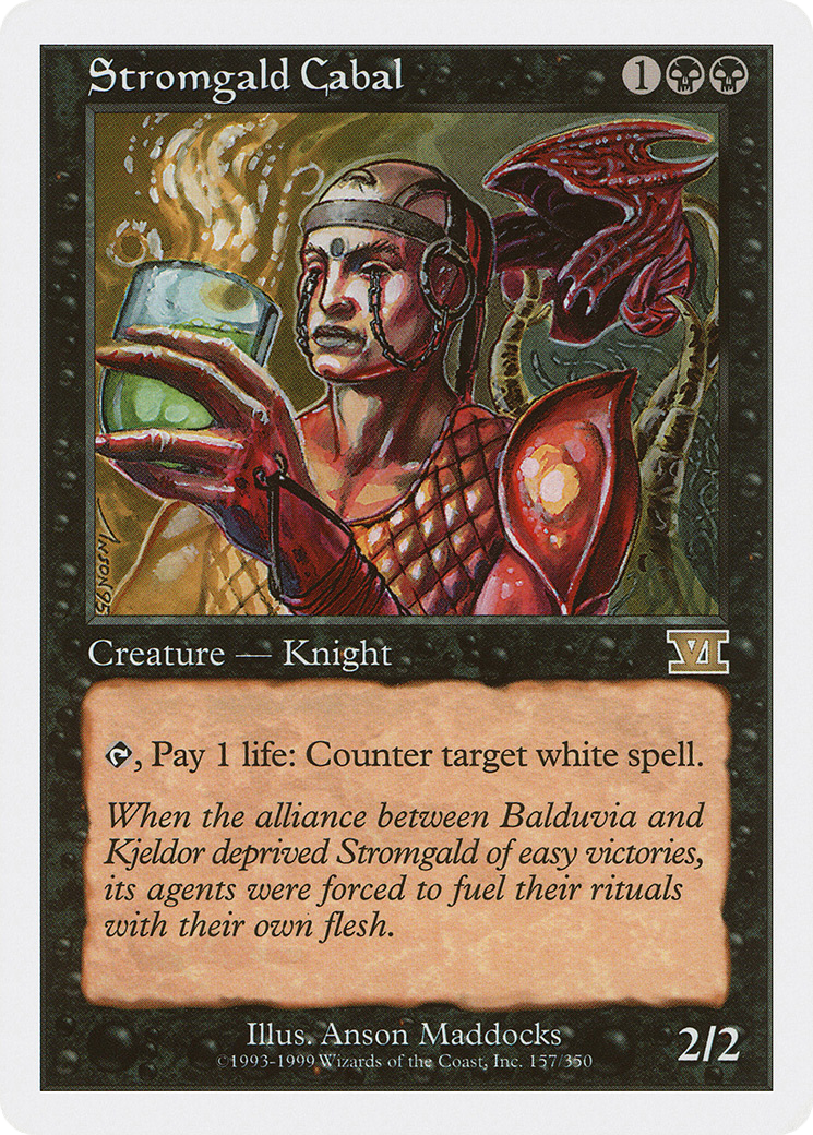 Stromgald Cabal (6ED-157) - Classic Sixth Edition - Premium MTG Single from Wizards of the Coast - Just $0.38! Shop now at Game Crave Tournament Store