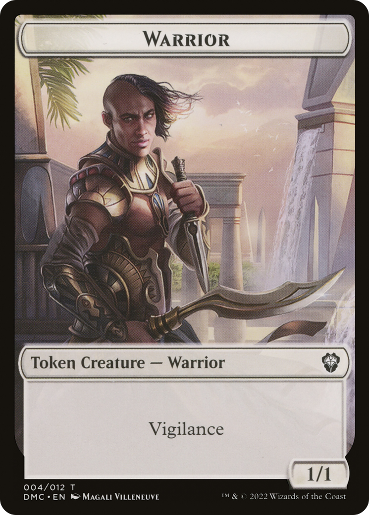 Warrior (TDMC-004) - Dominaria United Commander Tokens Foil - Premium MTG Single from Wizards of the Coast - Just $0! Shop now at Game Crave Tournament Store