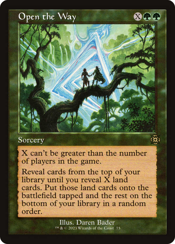 Open the Way (MAT-073) - March of the Machine: The Aftermath: (Showcase) - Premium MTG Single from Wizards of the Coast - Just $1.62! Shop now at Game Crave Tournament Store