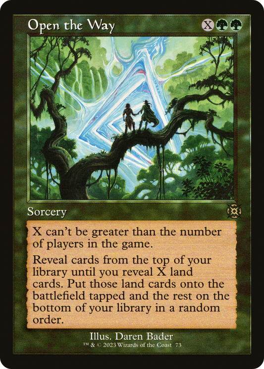 Open the Way (MAT-073) - March of the Machine: The Aftermath: (Showcase) - Premium MTG Single from Wizards of the Coast - Just $1.62! Shop now at Game Crave Tournament Store