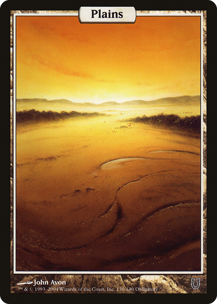 Plains (UNH-136) - Unhinged Foil - Premium MTG Single from Wizards of the Coast - Just $26.04! Shop now at Game Crave Tournament Store