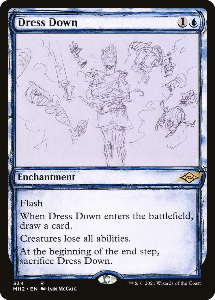 Dress Down (MH2-334) - Modern Horizons 2: (Showcase) Foil - Premium MTG Single from Wizards of the Coast - Just $1.01! Shop now at Game Crave Tournament Store