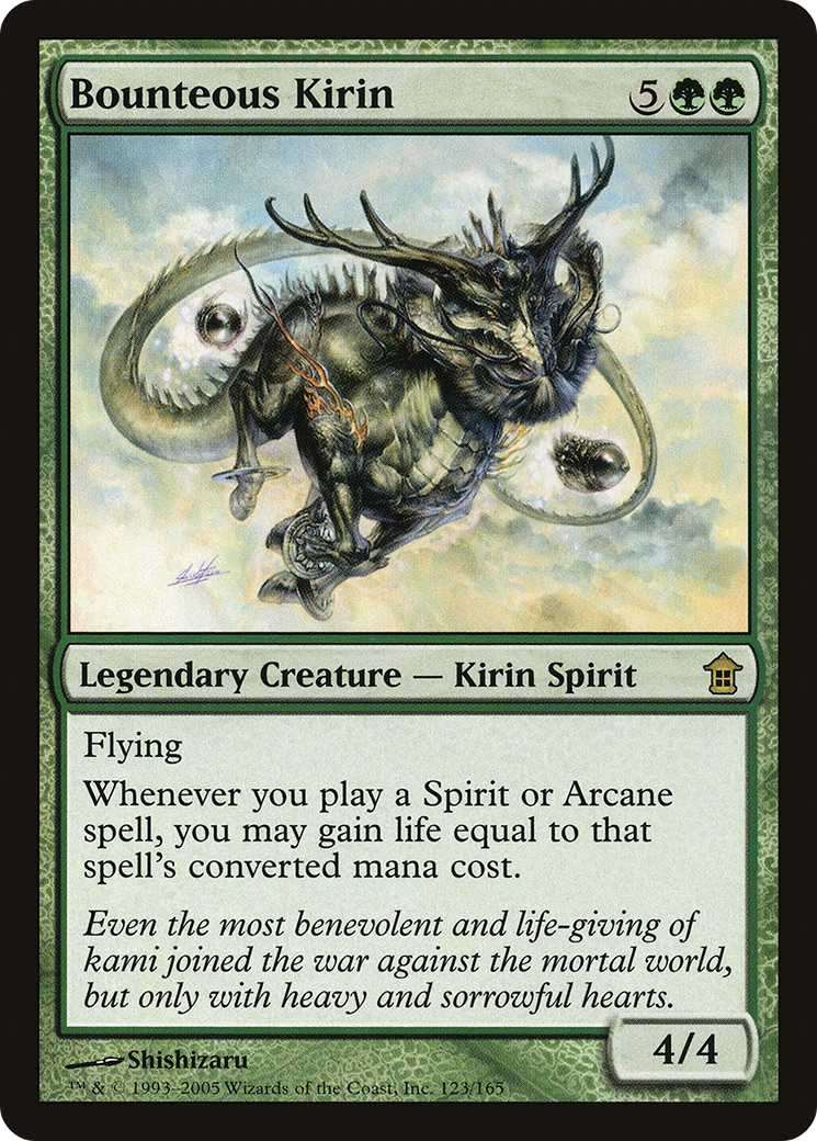 Bounteous Kirin (SOK-123) - Saviors of Kamigawa - Premium MTG Single from Wizards of the Coast - Just $0.26! Shop now at Game Crave Tournament Store