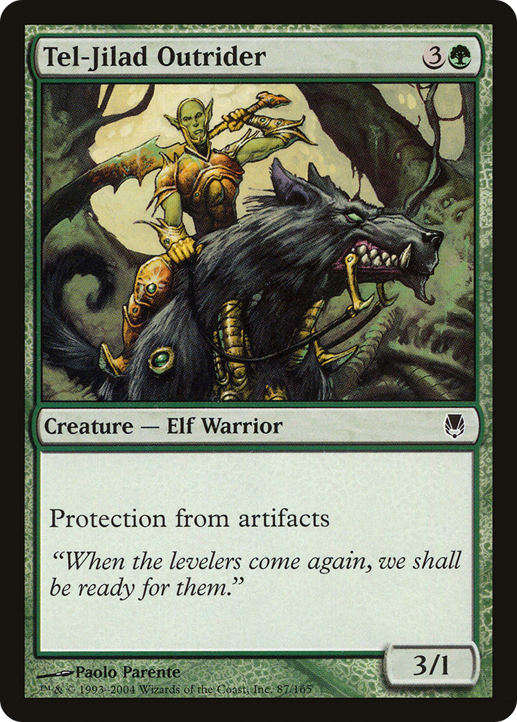 Tel-Jilad Outrider (DST-087) - Darksteel Foil - Premium MTG Single from Wizards of the Coast - Just $0.28! Shop now at Game Crave Tournament Store