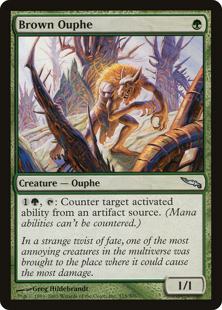 Brown Ouphe (MRD-115) - Mirrodin Foil - Premium MTG Single from Wizards of the Coast - Just $0.39! Shop now at Game Crave Tournament Store