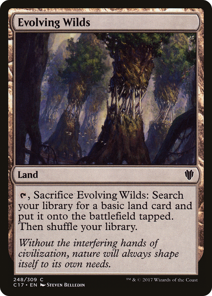 Evolving Wilds (C17-248) - Commander 2017 - Premium MTG Single from Wizards of the Coast - Just $0.08! Shop now at Game Crave Tournament Store