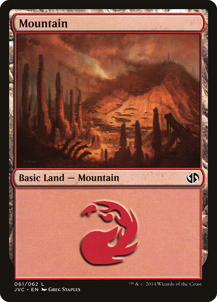 Mountain (JVC-061) - Duel Decks Anthology: Jace vs. Chandra - Premium MTG Single from Wizards of the Coast - Just $0.08! Shop now at Game Crave Tournament Store