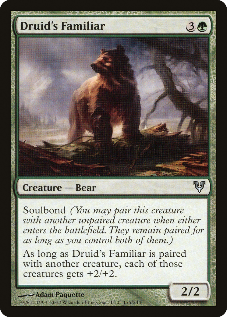 Druid's Familiar (AVR-175) - Avacyn Restored - Premium MTG Single from Wizards of the Coast - Just $0.08! Shop now at Game Crave Tournament Store
